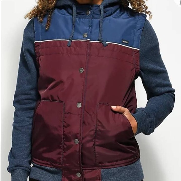 rvca vest jacket